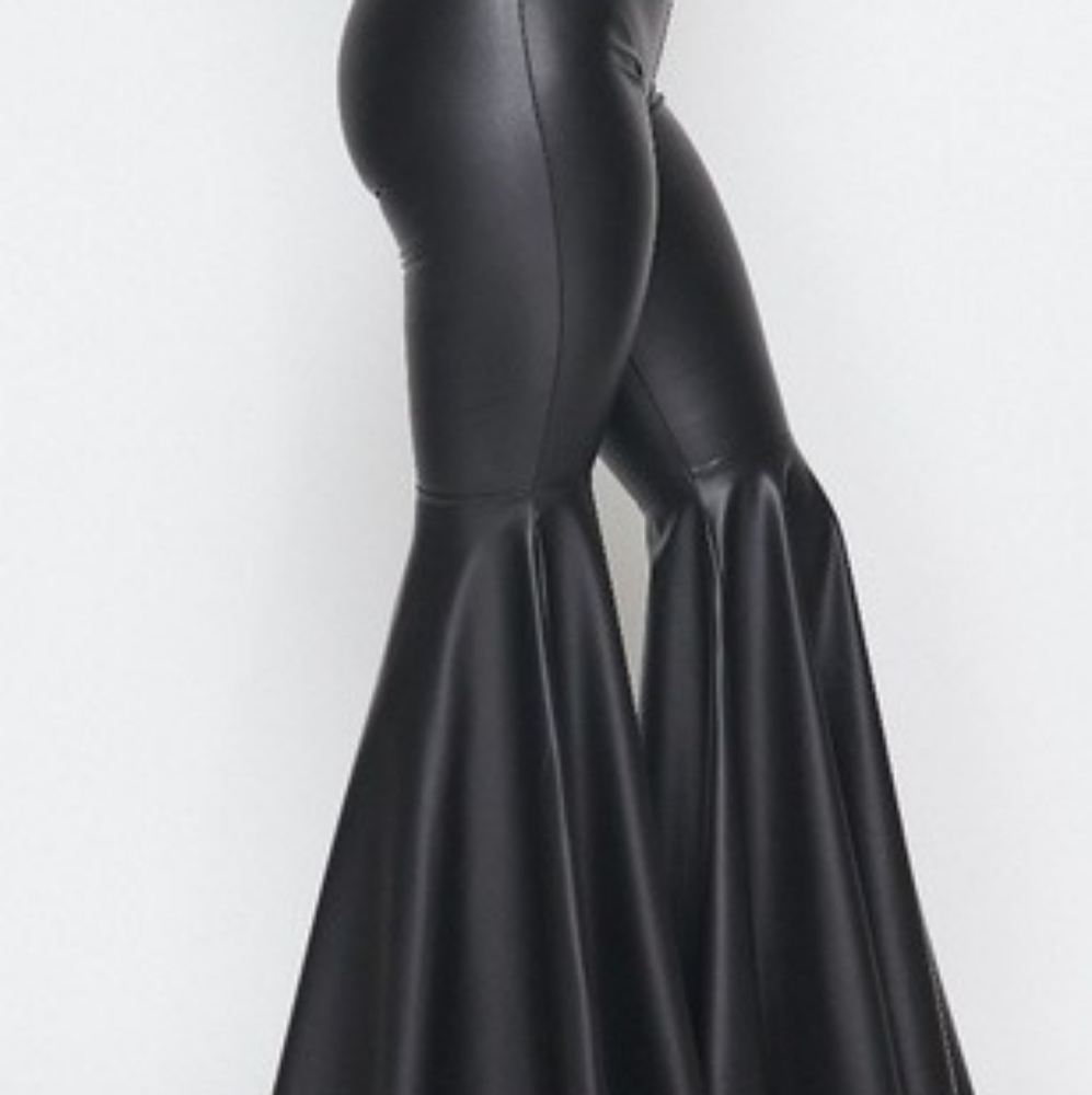 "FLARE ME" Faux Leather Pants